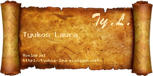 Tyukos Laura névjegykártya